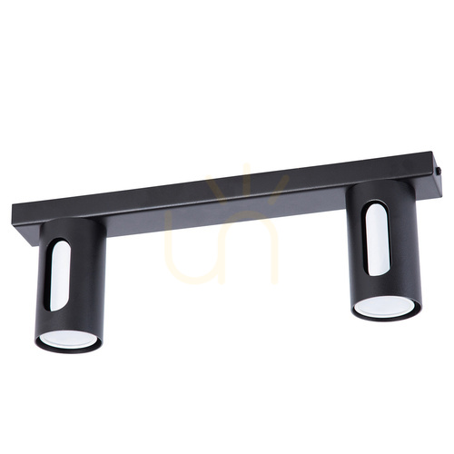 Check Plafon Sigma FLOW 2 czarny/srebrny GU10 38 cm 41209