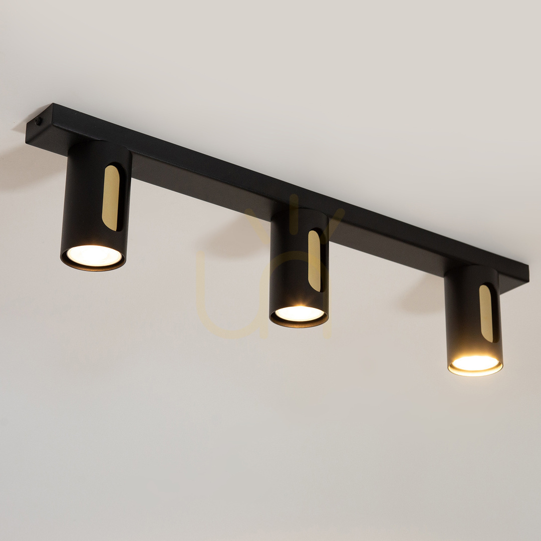 View Plafon Sigma FLOW 3 Black/Gold GU10 60 cm 41218 Plafon Sigma FLOW 3 Black/Gold GU10 60 cm 41218
