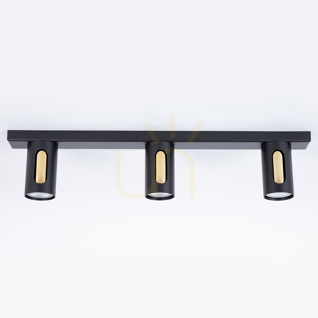 Preview Plafon Sigma FLOW 3 Black/Gold GU10 60 cm 41218 Plafon Sigma FLOW 3 Black/Gold GU10 60 cm 41218
