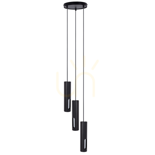 Check Pendant Lamp Sigma FLOW 3 Black Silver GU10 41214