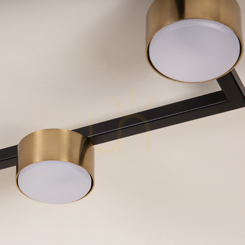 Check Ceiling Lamp Sigma FRAME 3 Black-Gold 57.5 cm GX53 41284