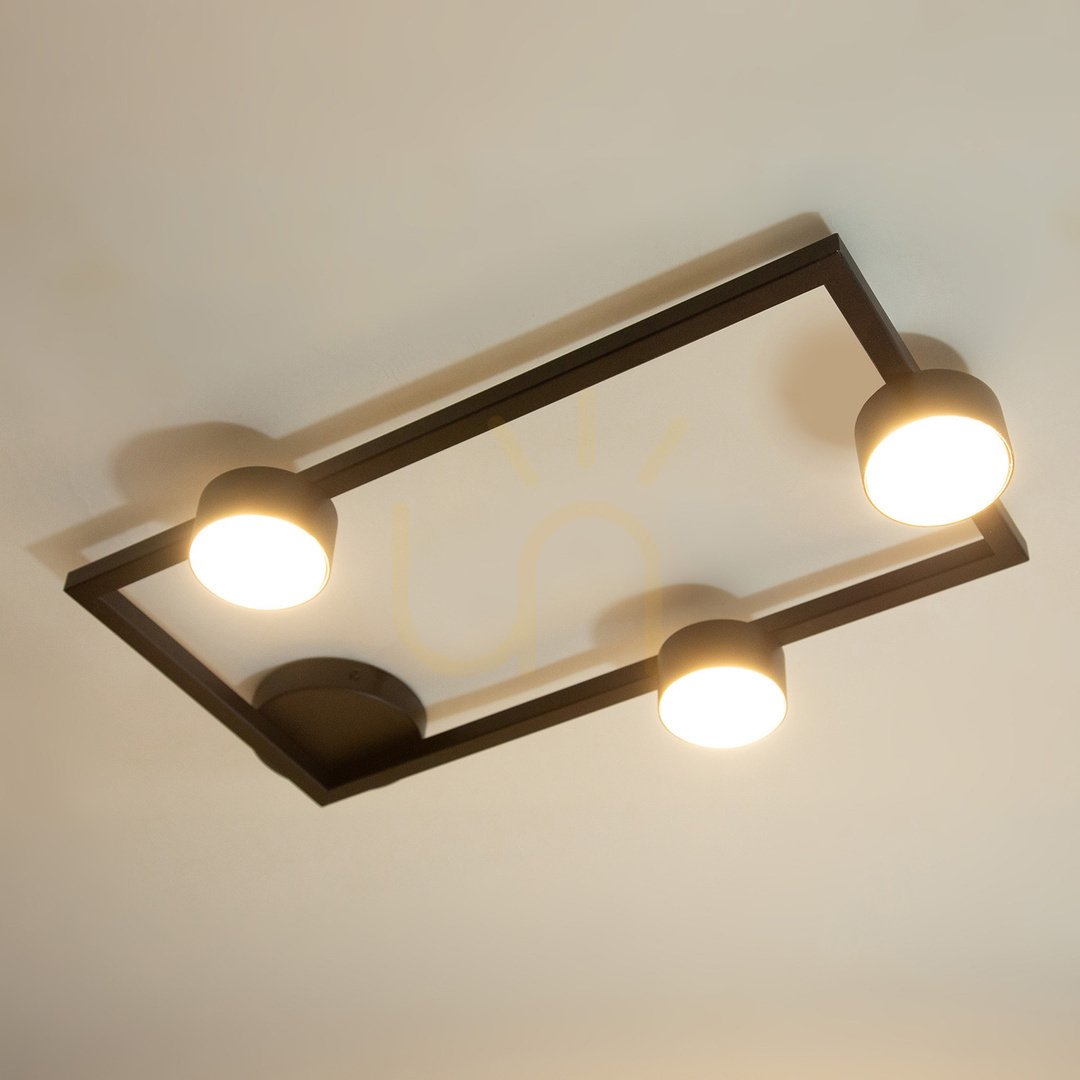 View Ceiling light Sigma FRAME 3 graphite 57.5 cm GX53 41281 Ceiling light Sigma FRAME 3 graphite 57.5 cm GX53 41281