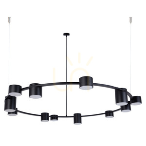 Chandelier Sigma KODO 12 Black GX53 112 cm SKU 41339 small 0
