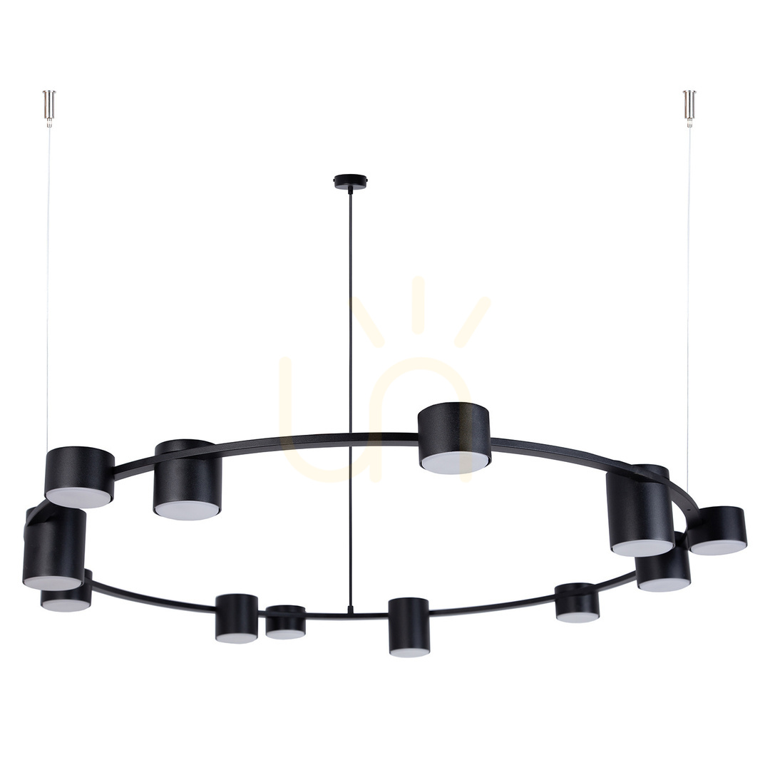 Chandelier Sigma KODO 12 Black GX53 112 cm SKU 41339