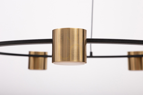 Check Chandelier Sigma KODO 7-Light Black Gold Adjustable 112 cm 41330
