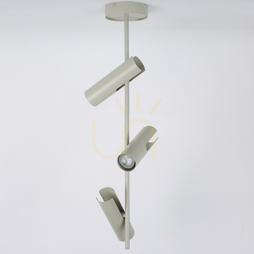 Check Sigma LEDA 3-Light Ceiling Light Grey Beige GU10 41153