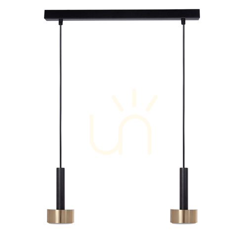 Check Pendant Light Sigma STAMP 2 Black Gold GX53 41250