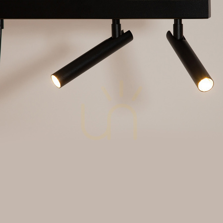 Check Sigma STAMP Black Gold 5-Light Pendant Lamp GX53 41254