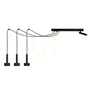 Pendant Light Sigma STAMP Spider 3+1 Black 4x GX53 41255 small 0