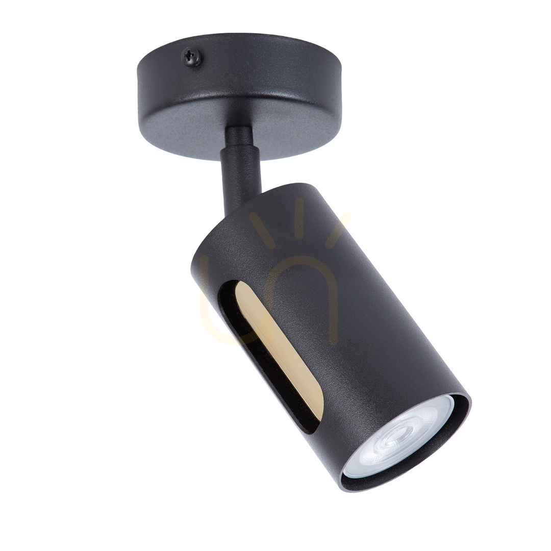 Plafon Sigma FLOW 1 czarny/złoty GU10 10W 41216