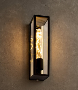 Phenomenal outdoor wall lamp FREJA E27 - black IP44 1980BL - NORLYS small 0