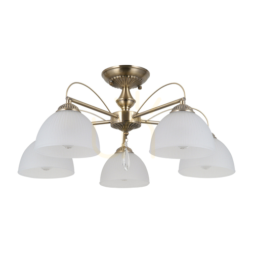Check Italux Brass 5-Light E27 Pendant Lamp 60 cm PND-40623-5-AB