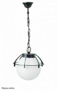 SU-MA Outdoor Pendant Light Black Patina Globe 25 cm PMMA K 1018/1/KPO small 2