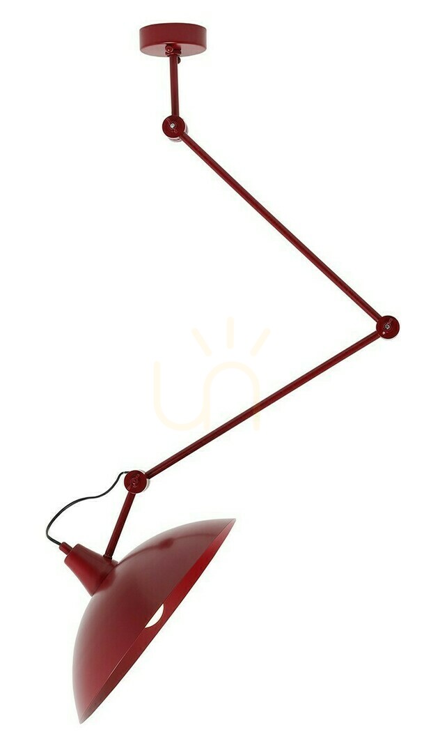 Plafon Aldex Red Wine metalowy czerwony 1x15W 808PL_G15