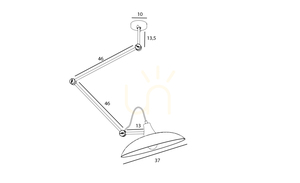 Aldex Melos Mustard ceiling and wall light, mustard yellow, E27 808PL_G14 small 4