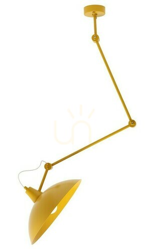 Check Plafon Aldex Metalowy Czerwony 1x15W 50x37x95 cm 808PL_G14