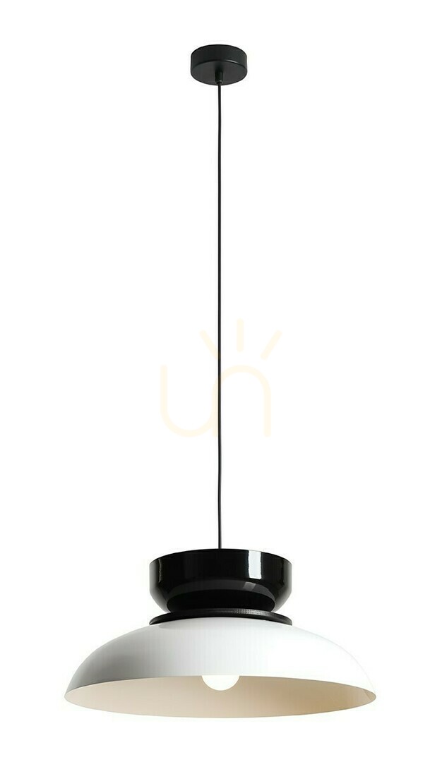 Pendelleuchte Aldex Aldo Weiß Schwarz Holz 47 cm 1152G2_3_C