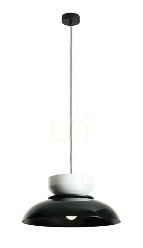 Check Pendant Light Aldex Aldo Black White Gloss 47 cm Metal 1152G3_2_C