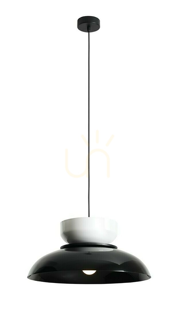 Pendant Light Aldex Aldo Black White Gloss 47 cm Metal 1152G3_2_C