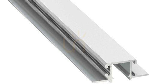Check LED profile LUMINES type MONO silver anodized without perforation 1 m