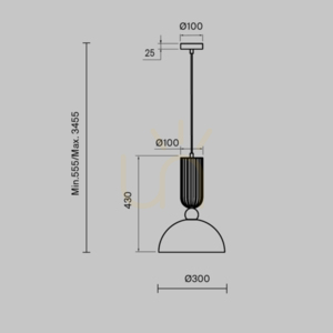 ANTIC pendant lamp MOD302PL-01W1 Maytoni small 8
