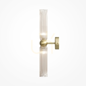 ANTIC 2xG9 wall lamp gold cognac glass 43.5 cm Maytoni MOD302WL-02CG1 small 3