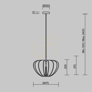 CAMBIO pendant lamp MOD398PL-01BR Maytoni small 11