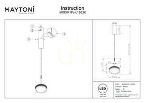 Pendant lamp EL MOD041PL-L15G3K Maytoni small 10