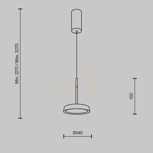 Pendant lamp EL MOD041PL-L15G3K Maytoni small 12