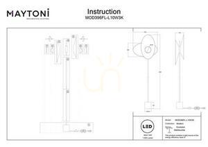 EVOLUTION floor lamp MOD396FL-L10W3K Maytoni small 10