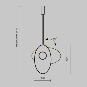 EVOLUTION pendant lamp MOD396PL-L10GR3K Maytoni small 13