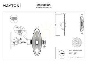 NAMI MOD400WL-L5GR2.7K wall lamp Maytoni small 8