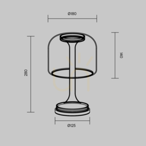 SPIRITO MOD286TL-L8B3K table lamp Maytoni small 12