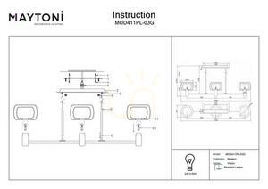 VISION pendant lamp MOD411PL-03G Maytoni 7 VISION pendant lamp MOD411PL-03G Maytoni small 7