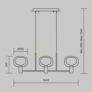 VISION pendant lamp MOD411PL-03G Maytoni 8 VISION pendant lamp MOD411PL-03G Maytoni small 8