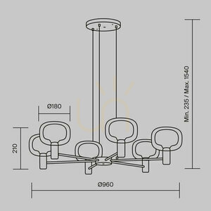 VISION pendant lamp MOD411PL-06G Maytoni 10 VISION pendant lamp MOD411PL-06G Maytoni small 10