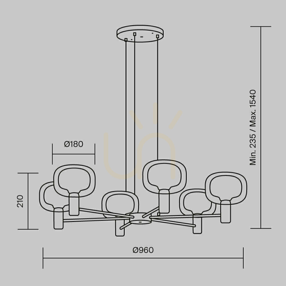 Check VISION pendant lamp MOD411PL-06G Maytoni VISION pendant lamp MOD411PL-06G Maytoni