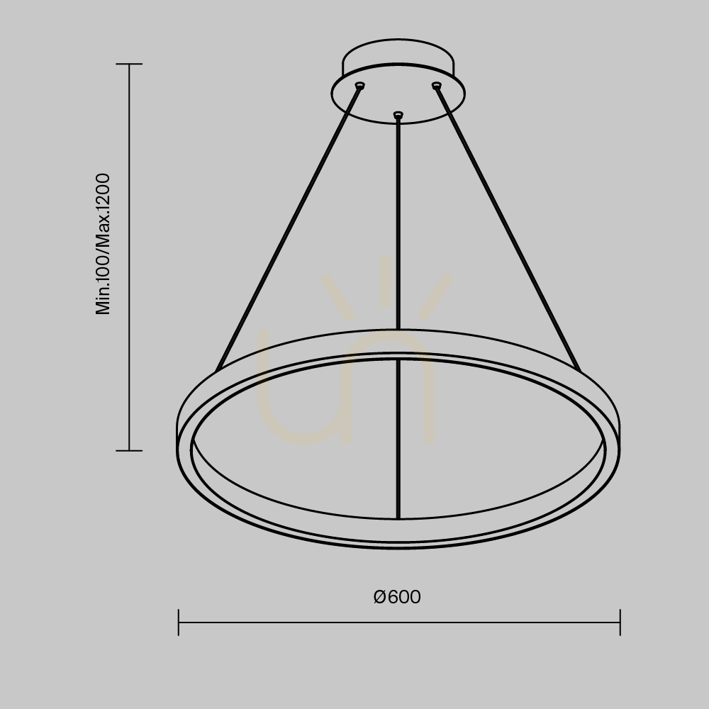 View RIM pendant lamp MOD058PL-L32BK Maytoni RIM pendant lamp MOD058PL-L32BK Maytoni