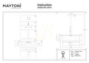 BERGAMO pendant lamp MOD613PL-05W1 Maytoni 6 BERGAMO pendant lamp MOD613PL-05W1 Maytoni small 6