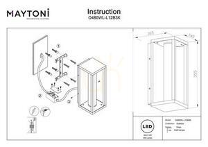 EXPO outdoor wall lamp O480WL-L12B3K IP54 Maytoni small 5