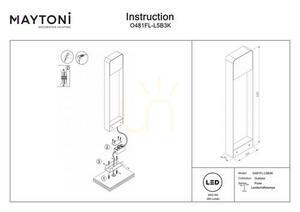 PORTE light post O481FL-L7B3K IP54 Maytoni small 6