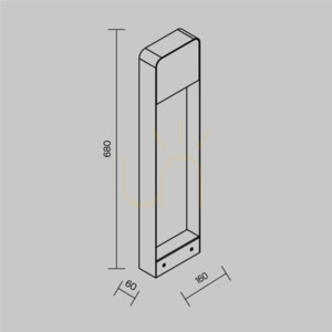 PORTE light post O481FL-L7B3K IP54 Maytoni small 7