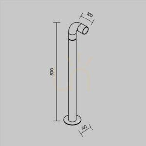 SLEEK light post O477FL-L2GF3K IP65 Maytoni small 7