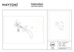 SLEEK outdoor wall lamp O477WL-L2GF3K IP65 Maytoni small 7