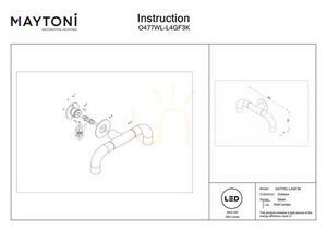 SLEEK outdoor wall lamp O477WL-L4GF3K IP65 Maytoni small 7