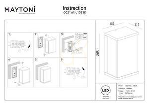 BAKER STREET outdoor wall lamp O021WL-L10B3K IP65 Maytoni small 7