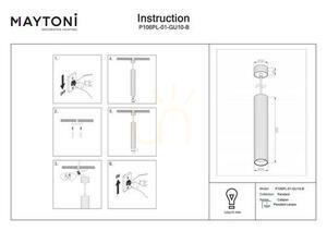CALIPSO pendant lamp P106PL-01-GU10-B Maytoni small 8