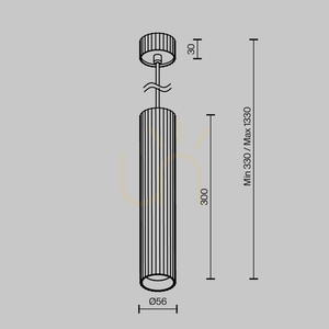 CALIPSO P106PL-01-GU10-W pendant lamp by Maytoni small 9