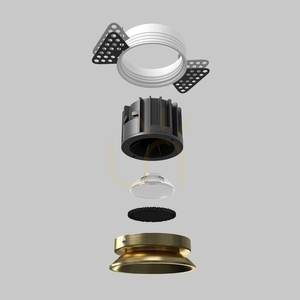 ROUND recessed luminaire DL058-12W3K-TRS-BS Maytoni small 5