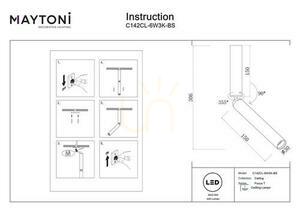 Plafond FOCUS T C142CL-6W3K-BS Maytoni small 7